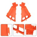 Orange Plastic Gas Tank Side Covers With Grill 2gu-2171l-00-00 Replacement For Yamaha Banshee 350 1987-2006