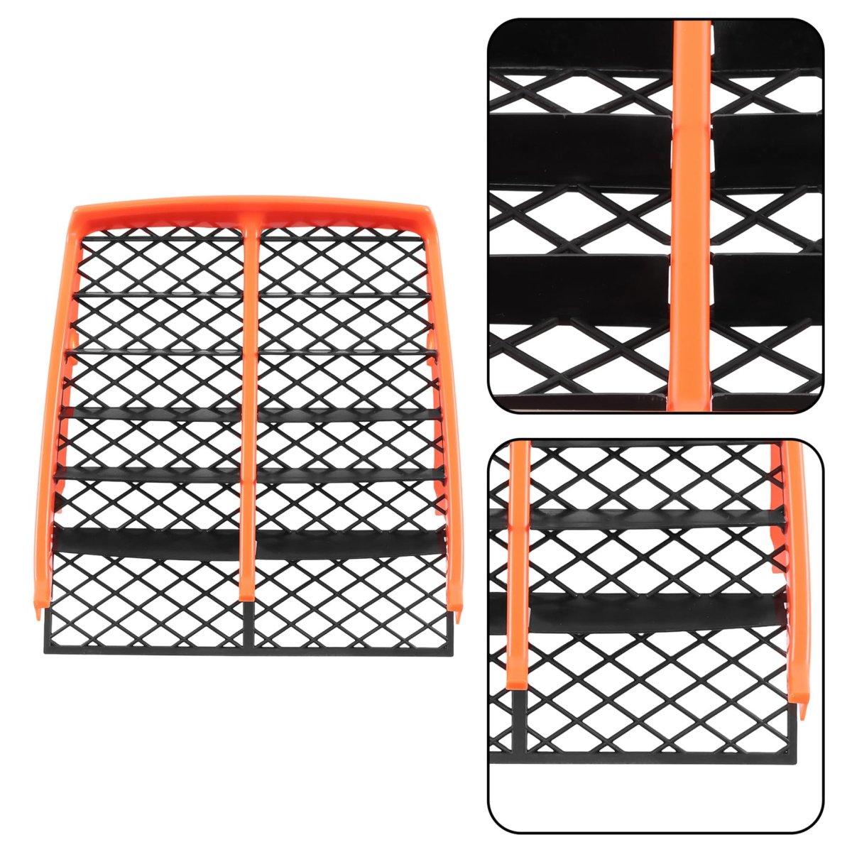 Orange Plastic Gas Tank Side Covers With Grill 2gu-2171l-00-00 Replacement For Yamaha Banshee 350 1987-2006