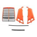 Orange Plastic Gas Tank Side Covers With Grill 2gu-2171l-00-00 Replacement For Yamaha Banshee 350 1987-2006 