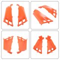 Orange Plastic Gas Tank Side Covers With Grill 2gu-2171l-00-00 Replacement For Yamaha Banshee 350 1987-2006