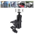 Rv Ladder Mount Mini Adjustable Clamp Multifunction Portable Pole Trailer For Yacht Silver