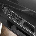 Carbon Fiber Window Switch Covers For Mitsubishi Lancer 2008-2016 7pcs Interior Trim Set Scratch-resistant Panel Protectors