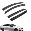 Window Visors Shade Sun Rain Wind Guards 4 Pieces Black Acrylic Replacement For Kia K5 2021-2024 