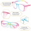 Alsenor Safety Glasses Anti Fog Goggles Protective Eyewear Blue Light Blocking Dust Uv Protection For Men Women Rainbow
