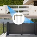 Uxcell Gate Roller Guide Adjustable 6 Sliding Nylon With L-shape Bracket Support Assembly For Rolling White