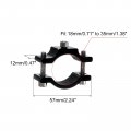 Uxcell 2pcs Motorcycle Tube Clamp Fit 0 7 To 1 4 Od Bicycle Light Mount Bracket Car Bar Holder Black 18-35mm