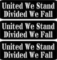 3 United We Stand Divided Fall Hard Hat Biker Helmet Sticker Atv Motocross Decals Funny Graphics Vinyl Sarcastic 
