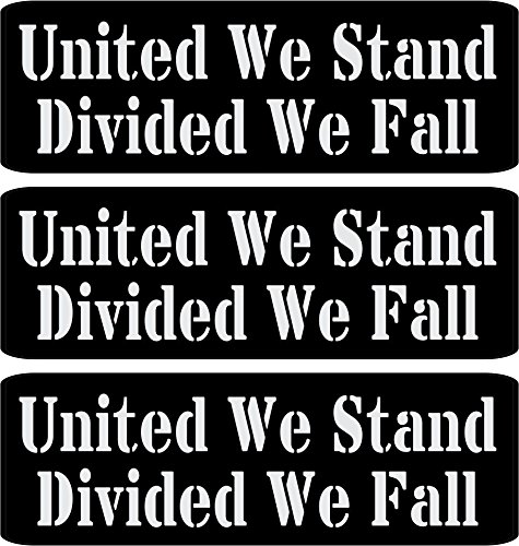 3 United We Stand Divided Fall Hard Hat Biker Helmet Sticker Atv Motocross Decals Funny Graphics Vinyl Sarcastic
