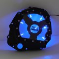 Httmt- Black W Blue Led Engine Cluctch Cover For 2001-2005 Suzuk Gsxr 600 750 1000 P N Mt313-010a-bk 
