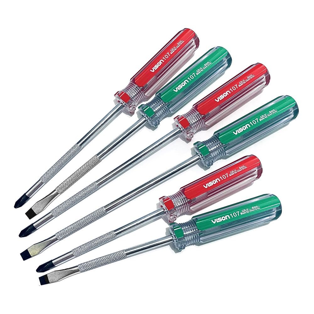 5 Piece Phillips Screwdriver Set Magnetic Cross Head Professional Non Slip Grip Precision Ph0 Ph1 Ph2 Drivers Chrome Vanadium