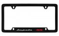 Chevrolet Impala License Plate Frame Holder 4 Hole Bottom Script Black Clear Red Imprint 