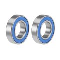 6902-2rs Deep Groove Ball Bearings 15mm X 28mm 7mm Double Sealed Chrome Steel Blue Cover P6 Abec3 2pcs 