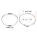 X Autohaux 4pcs Od 71 6mm To Id 70 1mm Aluminium Alloy Car Hub Centric Rings Wheel Bore Center Spacer