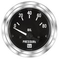 Stewart Warner Oil Pressure Gauge 0-80 Psi 