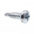Self Drilling Sheet Metal Screws Pan Head Phillips Drive 8 X 5 In Carbon Steel Zinc Plated 50 Pack Model 