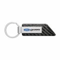 Ipick Image Compatible With Ford F-350 Carbon Fiber Texture Black Pu Leather Strap Key Chain