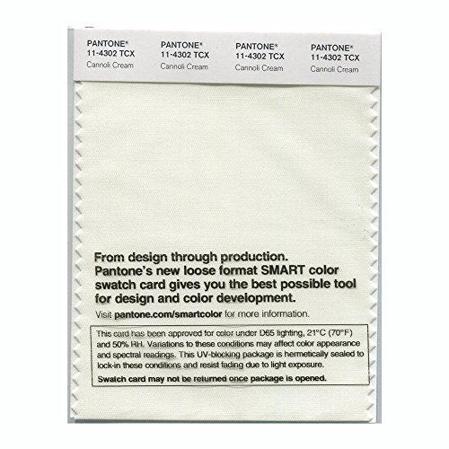 Smart Swatch 11-4302 Cannoli Cream 4x8 In Cotton Fabric Color Sample For Fashion And Interior Design Uv Protective Envelope 1