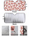 Sea Animals Red Lobster Car Windshield Sun Shade Portable Truck Sunshade Visor Cover Auto Vehicle Front Window Uv Block Screen