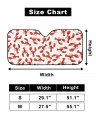 Sea Animals Red Lobster Car Windshield Sun Shade Portable Truck Sunshade Visor Cover Auto Vehicle Front Window Uv Block Screen