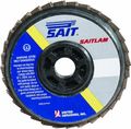 United Abrasives-sait 73080 4 By 5 8 3ax 80x Saitlam Flap Disc 10-pack 