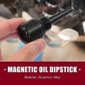 X Autohaux Car Magnetic Oil Dipstick Generator Dip Stick Drain Plug Black For Yamaha Ef2000is Ef1000is Generac Iq2000 Inverter