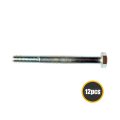 Multi Purpose Bolts M8 1 25 X 22mm Hex Head Steel Zinc Finish Class 8 Coarse Thread Cap Screws 12 Piece Set Alx Pau Rb 875 480