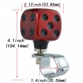 Abfer Steering Wheel Spinner Car Suicide Knob Dice Power Handle Turning Helper Fit Most Vehicles Red