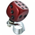 Abfer Steering Wheel Spinner Car Suicide Knob Dice Power Handle Turning Helper Fit Most Vehicles Red 