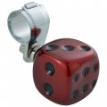 Abfer Steering Wheel Spinner Car Suicide Knob Dice Power Handle Turning Helper Fit Most Vehicles Red