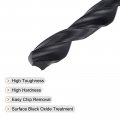Uxcell 6542 High Speed Steel Straight Shank Twist Jobber Drill Bit Fully Ground Black Oxide Bits 8 9mm Diameter 125mm Total