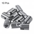 Uxcell Self Tapping Threaded Inserts M10 M14x18mm Carbon Steel Repairing Nuts 10pcs