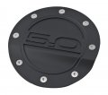 2015-2020 Mustang Gt Black Fuel Door With 5 0 Logo 