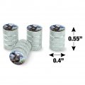 Cow And Butterfly Valve Stem Caps For Tire Rim Wheel Aluminum