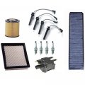 Spark Plug Wire Set Plugs Oil Air Cabin Filter Replacement Part For 02-06 Mini Cooper S Super 9pc 