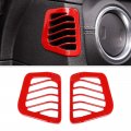 Dashboard Side Air Conditioning Vent Trim Cover For 2018 2023 Jeep Wrangler Jl Jlu And 2020 Gladiator Jt Red Interior 