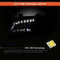 Projector Headlights For 2011 2023 Chrysler 300 Halogen Type Black Bezel Clear Lens Pair Driver And Passenger Side Replacement