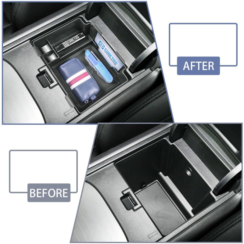Center Console Organizer Tray For Acura Rdx 2019 2020 2021 2022 2023 2024 Interior Armrest Storage Box With Non Slip Rubber