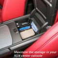 Center Console Organizer Tray For Acura Rdx 2019 2020 2021 2022 2023 2024 Interior Armrest Storage Box With Non Slip Rubber