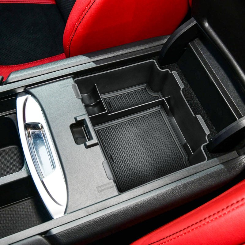 Center Console Organizer Tray For Acura Rdx 2019 2020 2021 2022 2023 2024 Interior Armrest Storage Box With Non Slip Rubber