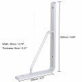Hwmate Aluminum Alloy 10-inch L-shaped Triangle Shelf Bracket Heavy Duty Corner Brace Support Wall Mount 2 Pack