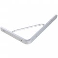 Hwmate Aluminum Alloy 10-inch L-shaped Triangle Shelf Bracket Heavy Duty Corner Brace Support Wall Mount 2 Pack