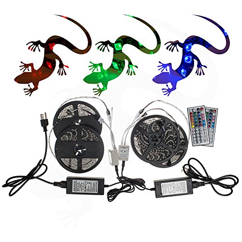 20m 5050smd Rgb Led Strip Light Kit 44 Key Remote 2 Outlet 5a Power Combo