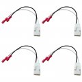 4x Front Rear Door Speaker Wire Harness Connector Plug For 2007-2012 Dodge Caliber