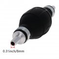 Bettomshin 1pcs 8mm Aluminum Alloy Hand Liquid Fuel Transfer Pump Fuel Siphon Squeezing Syphon For Lawn Mowers Manual Pumping