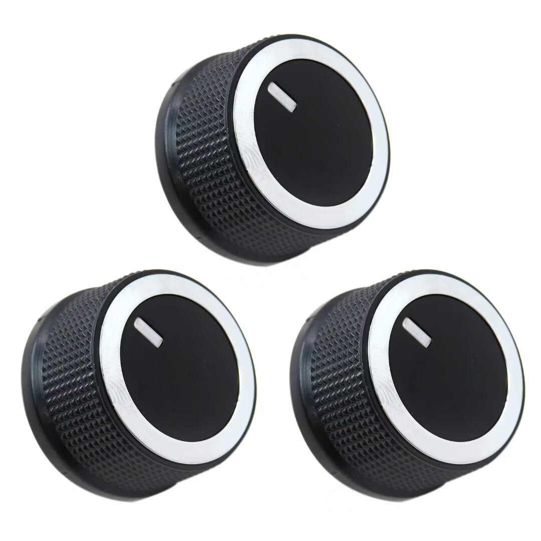 3pcs A C Heater Temp Control Knob Fit For G M C Savana 3500 Base Extended Cargo Van 3-door 4 8l 294cu In V8 Flex Ohv Naturally