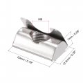 Uxcell M8 Roll In Spring T Nut With Sheet Carbon Steel For 3030 4040 Series Aluminum Extrusion Profile Rail 8mm Slot 25pcs