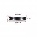 Uxcell Rubber Grommet Round Double-sided Mount Dia 27 Mm Id 20 For Wire Protection 4pcs