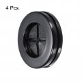 Uxcell Rubber Grommet Round Double-sided Mount Dia 27 Mm Id 20 For Wire Protection 4pcs