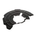 Carlights360 For Jeep Commander 2007 2008 2009 2010 Brake Dust Shield Front Driver Side Steel Disc Type Black Color 4 Mounting 