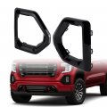 Left Right Glossy Black Front Fog Lamp Trim Outer Bezel Removal Tool Compatible For 2019-2022 Gmc Sierra 1500 Denali Slt At4